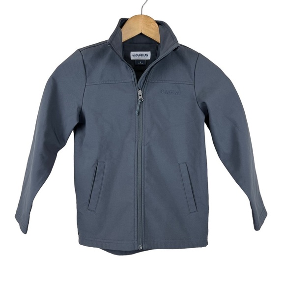 Magellan Outdoors Other - Magellan Outdoors Kids Gray Zip-Up Water Resistant Coat Jacket Sz Small